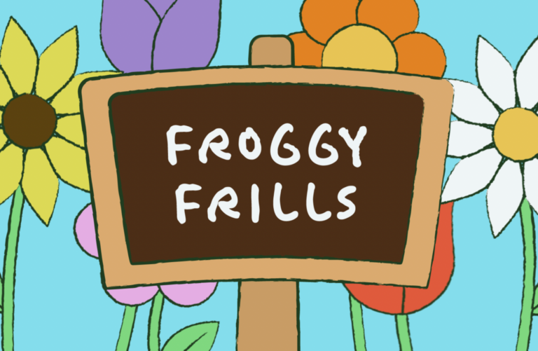 Froggy Frills Animated Diorama Using After Effects